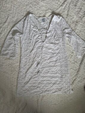 Kona Sol White Eyelet Swim Coverup